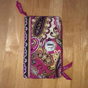 Vera Bradley Turnlock Wallet - Very Berry Paisley